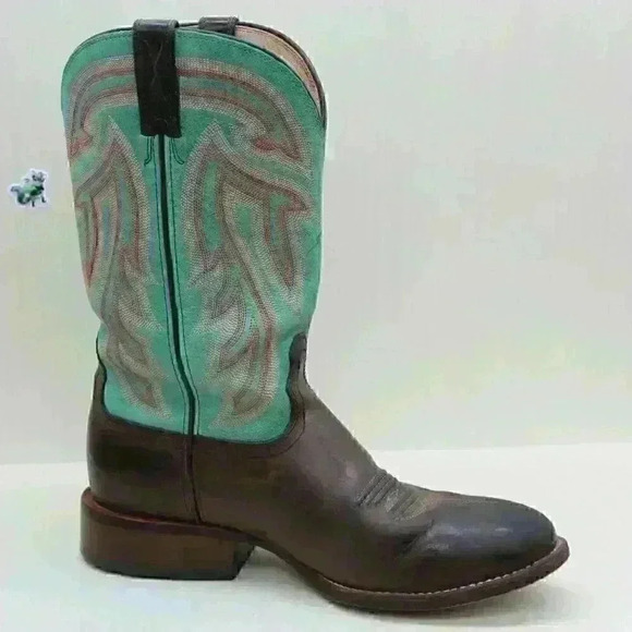 Twisted X Women’s Brown and Green Leather Western Boots Size US 8.5 B - Picture 3 of 11